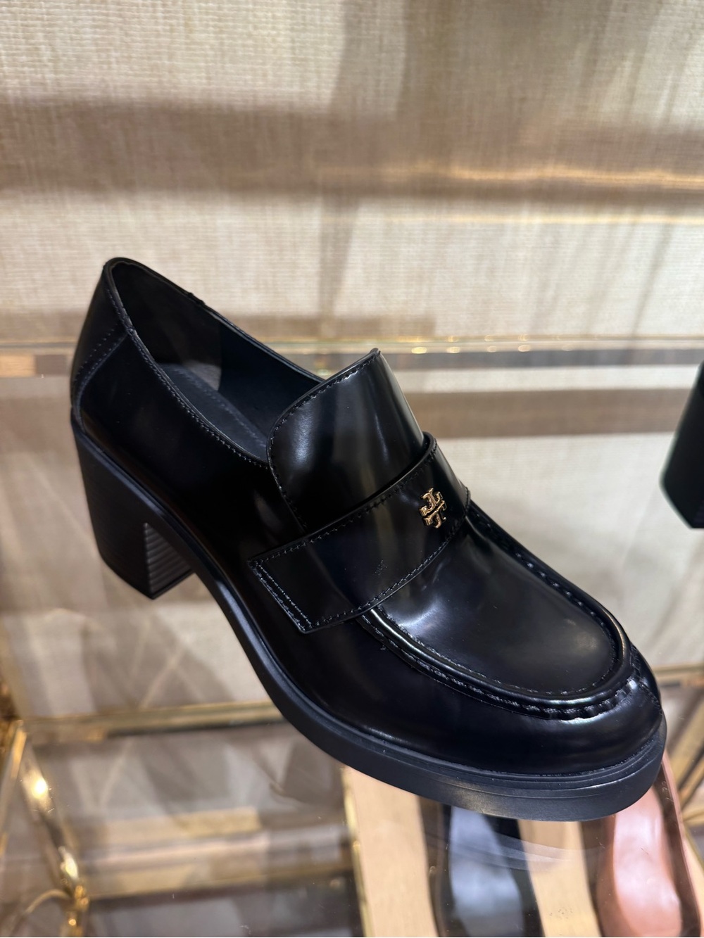 Tory Burch Everly Platform Chunky Loafer Heel Shoe